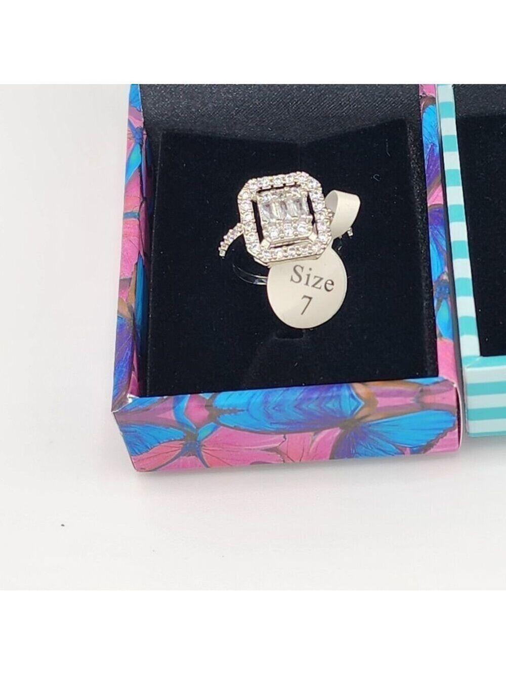 Brand New Gold Plated Gemstones & Cz Stones Ring - Picture 8 of 8